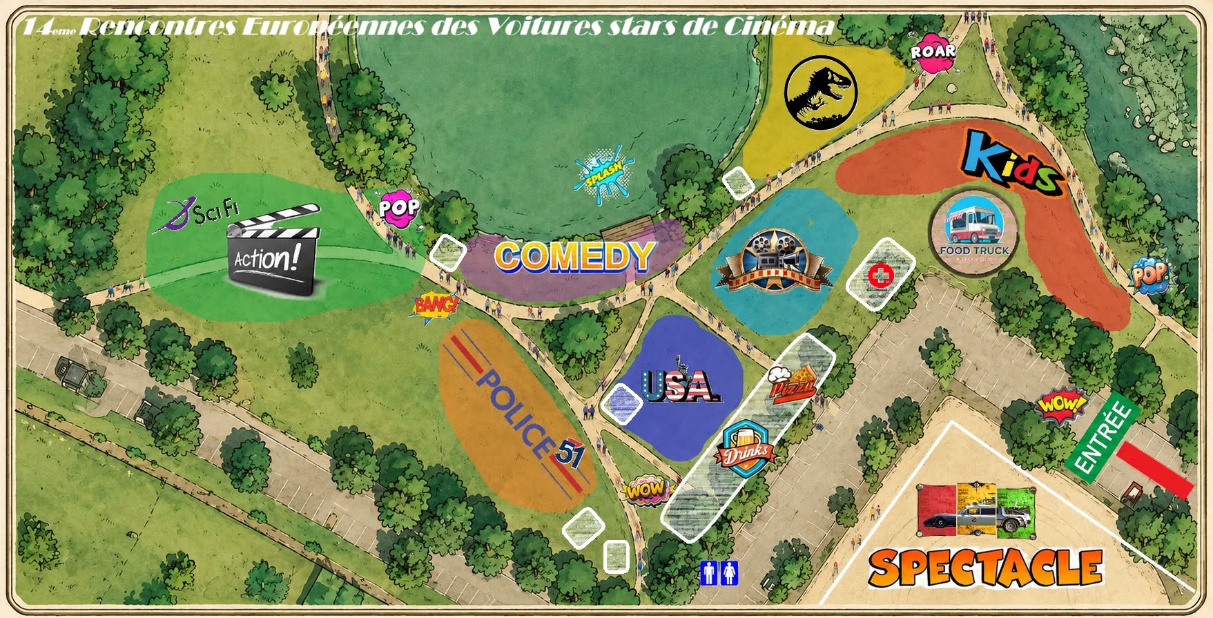 Plan du site de la rencontre 2026